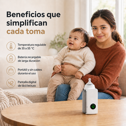 Calentador Portátil BabyTemp™ | Mamadera tibia donde estés